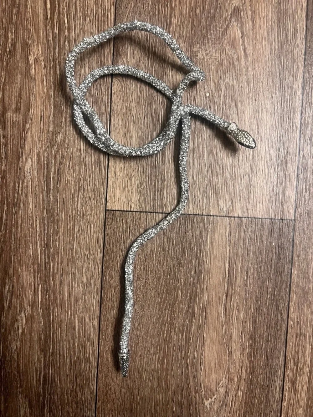 Swarovski glittery silver